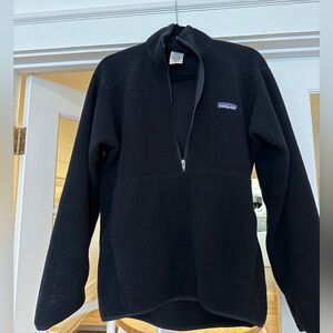 Patagonia Black Synchilla Quarter-Zip Fleece - size S